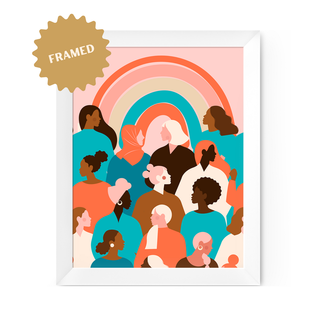 Framed Rainbow Diversity Print