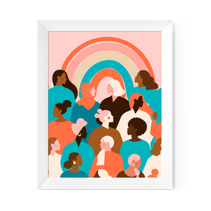 Rainbow Diversity Art Print