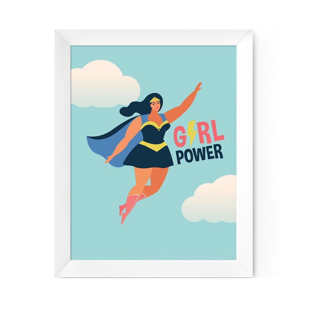 Superhero Girl Power Art Print