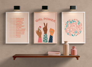 Diversity and Girl Power Art Print