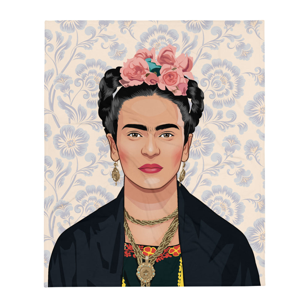 Frida Floral Throw Blanket