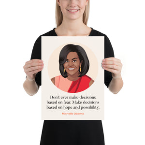 Michelle Obama Quote Print