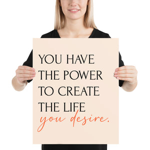 You Have The Power Empowering Art Print